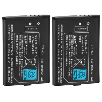 2 buc 3.6 V 1300mAh baterie Reîncărcabilă Litiu-ion Baterie Pack pentru Nintendo 3DS Înlocuirea bateriei cu instrumente