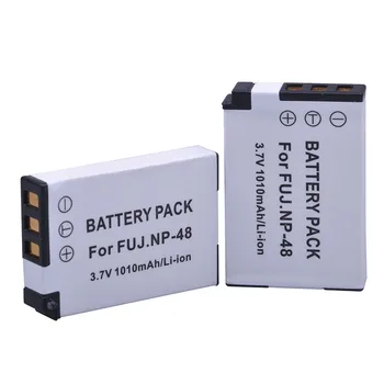 2 buc 3.7 V 1010mAh NP-48 NP48 NP 48 Baterie + Dual USB Încărcător pentru Fujifilm NP-48, FNP48, BC-48 Fujifilm XQ1, XQ2 Camere Digitale
