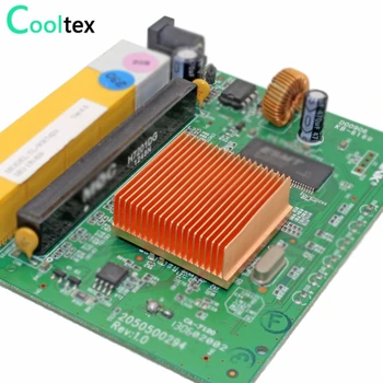2 buc 30x30x11mm Pur Radiator de Cupru DIY radiator Radiator cu Cooler pentru Electronice Raspberry pi Chip de MOS IC imprimantă 3D de Răcire