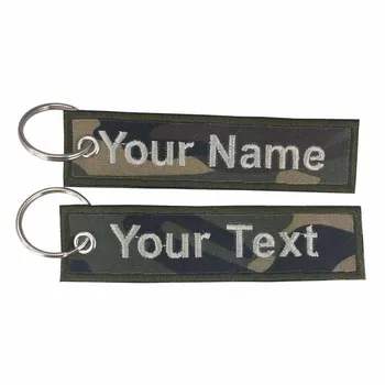 2 BUC 5*1.5 cm Dreptunghiular text personalizat broderie tag-ul patch-uri militare bagde breloc accesoriu pentru un sac