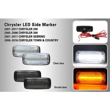 2 BUC Amber LED Side marker lumina pentru Chrysler 200, pentru Chrysler 300 ,pentru Chrysler Sebring,pentru Chrysler Towm&Contry