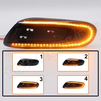 2 buc Amber LED-uri Dinamice Fender de poziție Laterale Lumina Afumat Lămpii de Semnalizare Indicator Secvențială Pentru Mini Cooper F55 F56 - F57