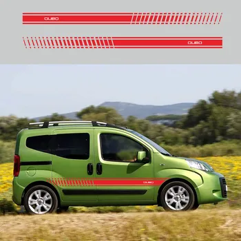 2 BUC Autocolante Auto pentru fiat qubo Vinil Curse Grafic Kit Remorca Masina Sport DIY Accesorii