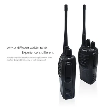 2 BUC Baofeng BF-888S Walkie Talkie 5W Doi-way radio Portabil Radio CB UHF 400-520MHz Comunicador Emițător-Receptor
