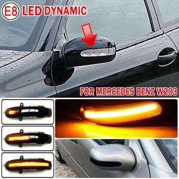 2 buc Dinamic Lumina de Semnalizare cu LED Oglinda Retrovizoare Direcție Galben PENTRU Mercedes-Benz C W203 C T-Modell (S 203) CL203