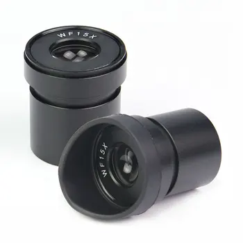 2 BUC Domeniu Larg Ocular WF15X FOV 15 mm cu Unghi Larg cu Ochi Cupe 30mm Montare Interfață Ocular de Microscop Stereo