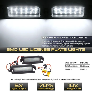 2 buc Erori LED-uri de Lumină de inmatriculare Pentru Kia Ceed ED JD Hyundai I30 CW Accent, Elantra GT Coada de Mașini Numărul de Iluminare Lămpi