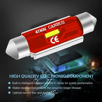 2 buc Festoon C5W LED-uri CANBUS 31mm 36mm 39mm 41mm becuri cu Excelente Chips-uri Auto de Înmatriculare plafonieră Interior Auto Bec