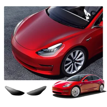 2 BUC Fumurii Cap și Lampa de Ceață Suprapuneri de Film de Protecție Acoperă Kit pentru 2018 2019 Tesla Model 3, TPU Auto cap de lumină lampă de Mem