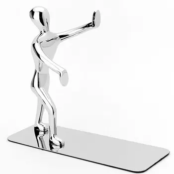 2 BUC Kung Fu Figurina Mână Împinge Biroul de Carte Suport din Oțel Inoxidabil, Zinc, Aluminiu Placă de Stand de cărți Organizator Titularul Acasă Raft