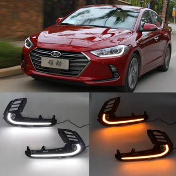 2 buc lampa de ceață LED Pentru Hyundai Avante AD Elantra 2016 2017 semnalizare stil Releu 12V Auto LED DRL lumini de zi