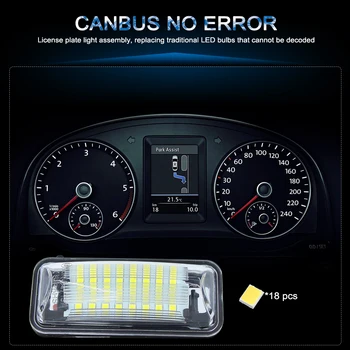 2 buc Led auto CanBus Fara Eroare de Înmatriculare Lumina Pentru Subaru Forester Impreza XV Moștenirea BRZ WRX / WRX STI Vagon Numărul Lampa