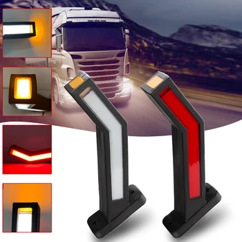 2 BUC LED Contur 24v Camioane Side Marker Trailer Lumini LED-uri Remorcă Camion Coada de mers înapoi Lumina de Semnalizare Lumini Laterale Pentru Camioane