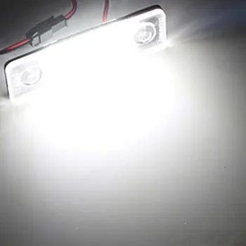 2 buc LED-uri Auto de Înmatriculare Lumini Pentru VW Skoda Octavia 1Z Roomster 5J accesorii Alb Bec lampa auto-styling