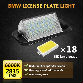 2 buc LED-uri Auto Numărul de Înmatriculare Lumina Eroare Gratuit Pentru BMW E36 318i 318is 318ti 320i 323i 325i 325is 328i 328is 328i