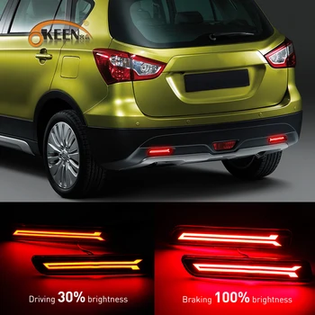 2 buc LED-uri Auto Pentru Suzuki Ertiga Ciza Vitara S-Cross Splash SX4 Frână Spate Coada Bara Reflector de ceață Spate Lumina de Avertizare