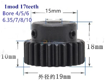 2 buc/lot 1Mod 1 Modul de Viteze de Înaltă Precizie suport de oțel de 10*10*500 mm + 2 buc 15teeth pinion/16tooth/17tooth pinion rack cnc