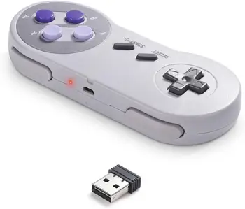 2 buc/lot 2.4 GHz Wireless USB Controller Compatibil cu Super Jocuri Famicom USB Clasic Controler Joypad Joystick-ul pentru Windows