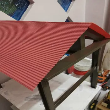 2 buc/lot Nou de Culoare Roșie Arhitectura Model la Scară Foaie Pentru Construirea Și Hobby HO Tren Layout