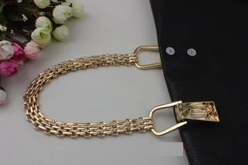 (2 BUC/lot) placare cu aur high-end de BRICOLAJ din piele lungime 60 cm geantă de mână eghilet lanț braț la braț mâner accesorii decorative