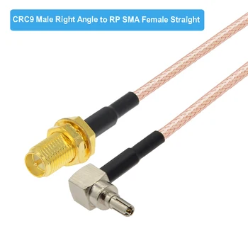 2 buc/lot Placat cu Aur CRC9 de sex Masculin Direct la SMA Plug de sex Masculin, RG316 Coadă Coaxial Jumper,CRC9 Extensie Cablu pentru Modem 3G Router