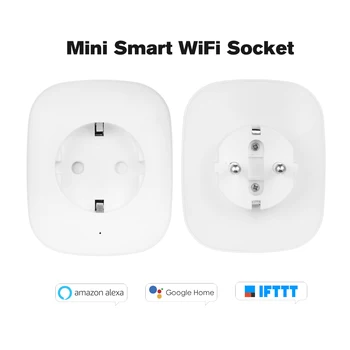 2 BUC/Lot SA-P202A WIFI Smart Socket Priză de Control Vocal pentru Amazon Alexa Google Acasa IFTTT Smart Home Plug Prize de Putere Adaptor