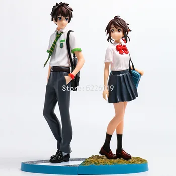 2 buc/lot Tachibana Taki & Miyamizu Mitsuha Figura Sexy Anime Film Numele Tău din PVC Figura de Acțiune de Colectare Model de Papusa Jucării 22cm