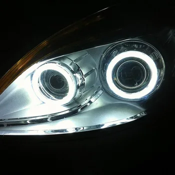 2 buc Lumini de Zi cu LED COB Angel Eyes Lumini Halo, Lămpi Becurile Farurilor de Motociclete Pentru Masina Auto Moto DC 12V 3W DRL