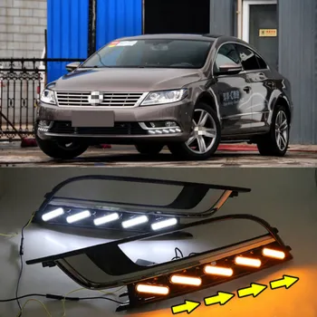 2 BUC Mașină de lumina Pentru VW PASSAT CC-2018 LED DRL lumini de Zi cu ceață lampă capac