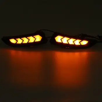 2 BUC Mașină Dinamică LED Lumina de Semnalizare Partea Aripa Oglinda Retrovizoare Semnalizarea Repetor Lumina pentru Ford pentru Fiesta MK7 B-MAX 2008-2018