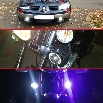 2 buc Motocicleta Faruri Fata Reflectoarelor 12V U7 Lumină LED-uri Lampă de Ceață Pentru Kawasaki Ninja ER6N 250 300R 300 250R 400R KX65 KX85
