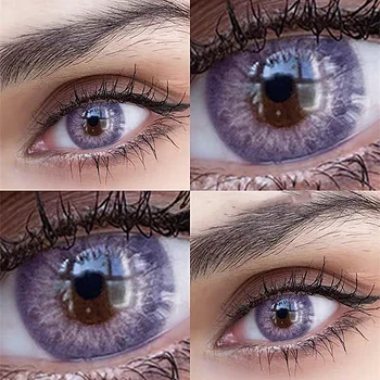 2 buc/pereche Hepburn Violet Lentile de Contact Colorate Culoare pentru Ochi Lentile Ochi lentile de Contact colorate, lentile de contact Cosmetice Naturale Super
