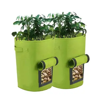 2 BUC Planta Crește Saci de grădină acasă Cartofi oală cu efect de seră de Legume în Creștere Saci de Hidratare jardin Grădină Verticală Sac de instrumente