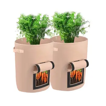 2 BUC Planta Crește Saci de grădină acasă Cartofi oală cu efect de seră de Legume în Creștere Saci de Hidratare jardin Grădină Verticală Sac de instrumente