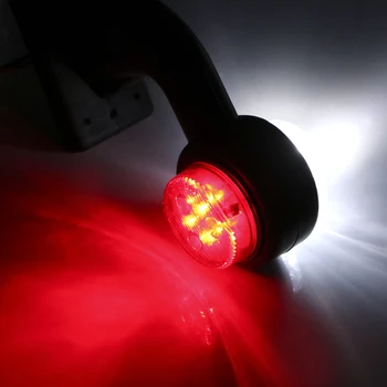 2 buc/set 12/24V LED-uri de poziție Laterale Camion de Lumină Lampă de semnalizare optic spate Rosu Alb Auto-styling Pentru Remorcă Camion Dubă Camion