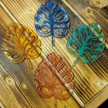 2 Buc/Set Cristal Rășină Epoxidică Mucegai Coaster Turnare Mucegai Silicon Manual DIY Meserii a Face Instrumente