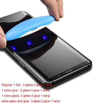 2 buc/set Nano Lichid Plin de Lipici UV din Sticla Temperata pentru Samsung Galaxy S10 Edge Plus 5G Nota 8 9 10 PLUS S8 S9 Ecran Protector