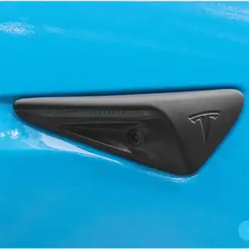 2 buc set Negru Mat partea Mașina camera capac de protecție Pentru Tesla Model 3 S X Y Decor capac accesorii 2013-2021