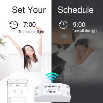 2 buc Sonoff de Bază Comutatorul Wifi DIY Wireless Remote Controller Inteligent de Lumină Releu Modul de Lucru cu Alexa Domotica pentru casa inteligentă