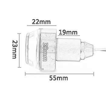 2 buc Universal 22mm Ghidon de Motocicletă Mâner Bar End Indicator Prindere Plug Rândul său, Luminile de Semnalizare Indicator Chihlimbar Alb Lampă de 12V