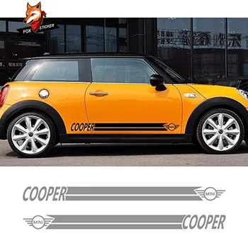 2 bucăți de vinil grafică de calitate premium Vehicul Decalcomanii dungi laterale a corpului decal autocolant auto styling Pentru Mini Cooper