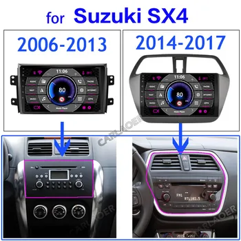 2 din Android gps Pentru Suzuki SX4 2006 2007 2008 2009 2010 2011 2012 2017 Auto 2Din Radio-casetofon Stereo WIFI Masina dvd Player