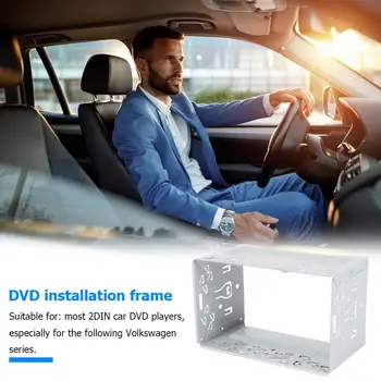 2 Din Masina Radio Stereo Audio DVD Player Cadru de Montare interior Auto Cadru de Fier Instala Dash Rama Panoului Ornamental Kit pentru VW