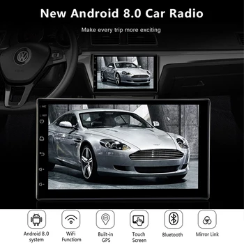 2 Din Radio Auto GPS Android 8.0 Universal Multimedia Video Player 7
