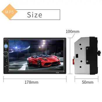 2 DIN Radio Auto Multimedia Player-MP5 Player cu Ecran Tactil Car Audio Bluetooth Usb Camera retrovizoare Auto Multimedia Player