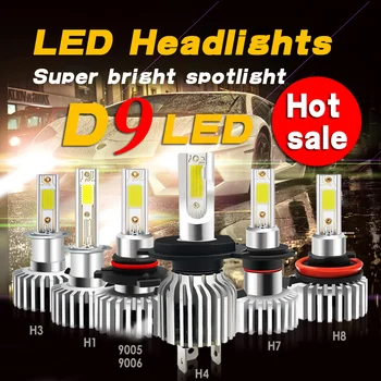 2 fiole anti-erreur h11 60W LED-uri Auto Bec Far Kit de Înaltă/Fascicul Bec de ceață Lumina Alba 6000K H1 H10 9005 9006 H4 H7 H8 H11