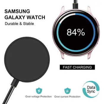 2-Pack 1m Incarcator Compatibil cu Samsung Galaxy Watch Activ 3 Ceas Inteligent de Încărcare USB Cablu Adaptor Pentru Samsung Galaxy Watch