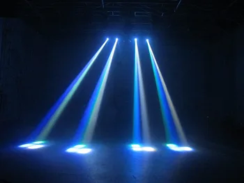 (2 piese/lot) Mini LED Beam în Mișcare Cap Lumina de Partid Quad de culoare DJ Lumina voce activă DMX, Auto-a alerga