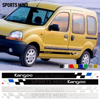 2 Părți De Vinil Styling Auto Pentru Renault Kangoo Express Accesorii Dungi Laterale Fusta Decalcomanii Autocolant De Caroserie Autocolant Decal