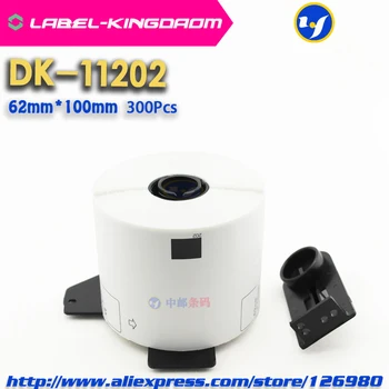 2 Role de Culoare Galben Compatibil DK-11202 Eticheta 62mm*100mm 300Pcs pentru Imprimantă de Etichete Brother QL-700/800 DK11202 DK-1202